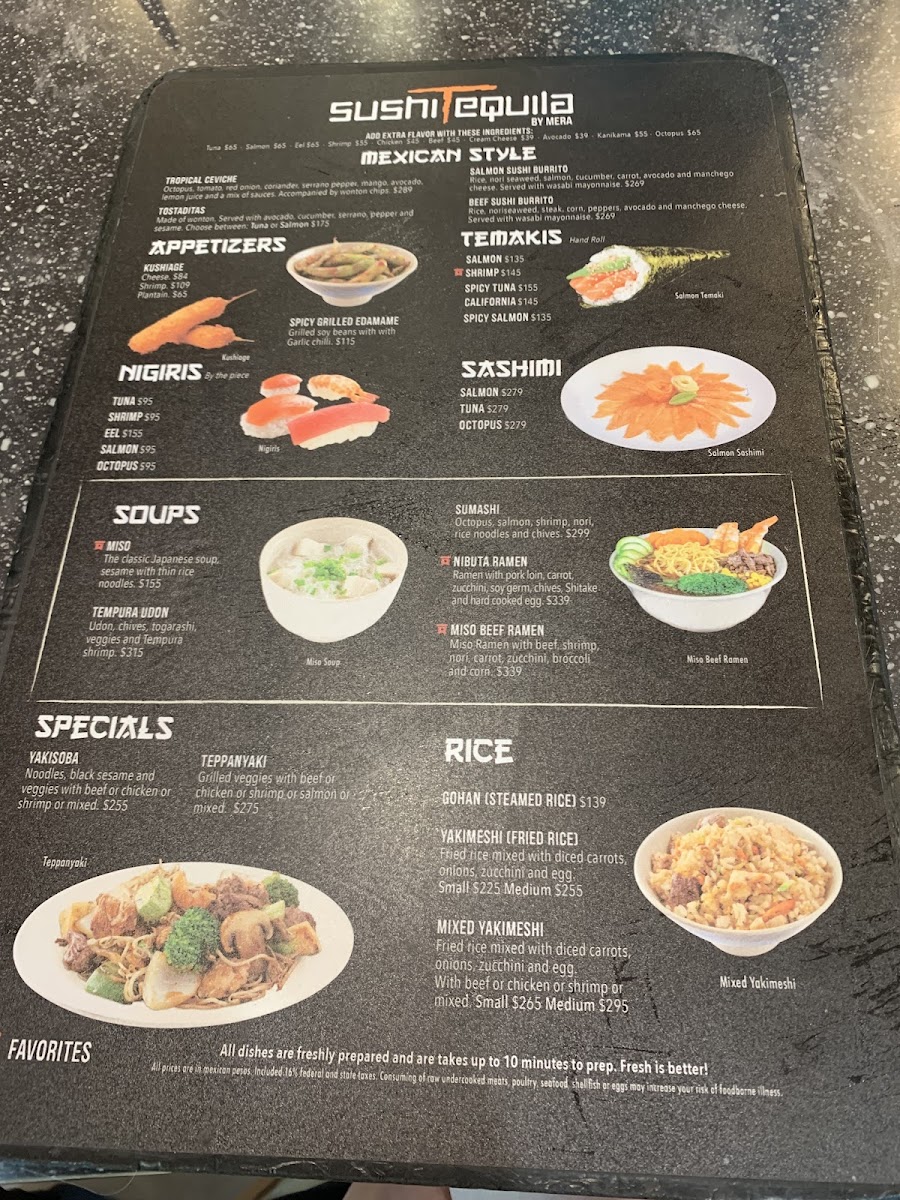 Sushi Tequila Menu - Image 5